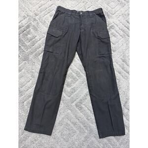 First Tactical V2 Pants Size 36x34 Black Ripstop Fabric Cargo Pockets Outdoors